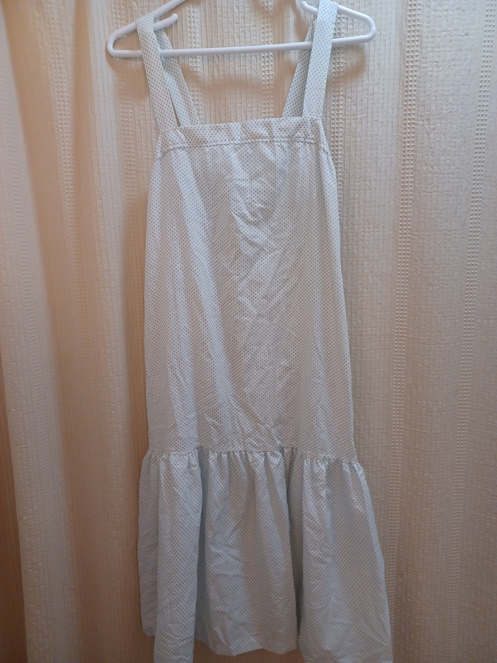 Tommies Womens Size L Light Blue & White Polka Dot Sundress